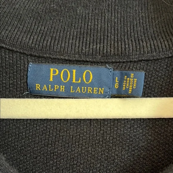 Polo by Ralph Lauren Dark Blue Zip-Up Sweater - Picture 2 of 3